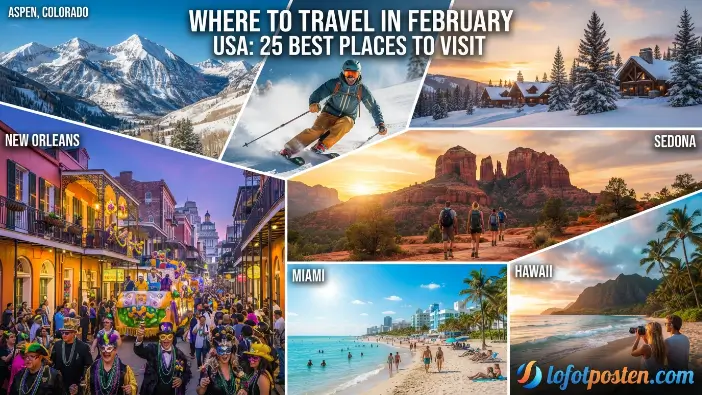Where to Travel in February USA: 25 Best Places to Visit Where to Travel in February USA